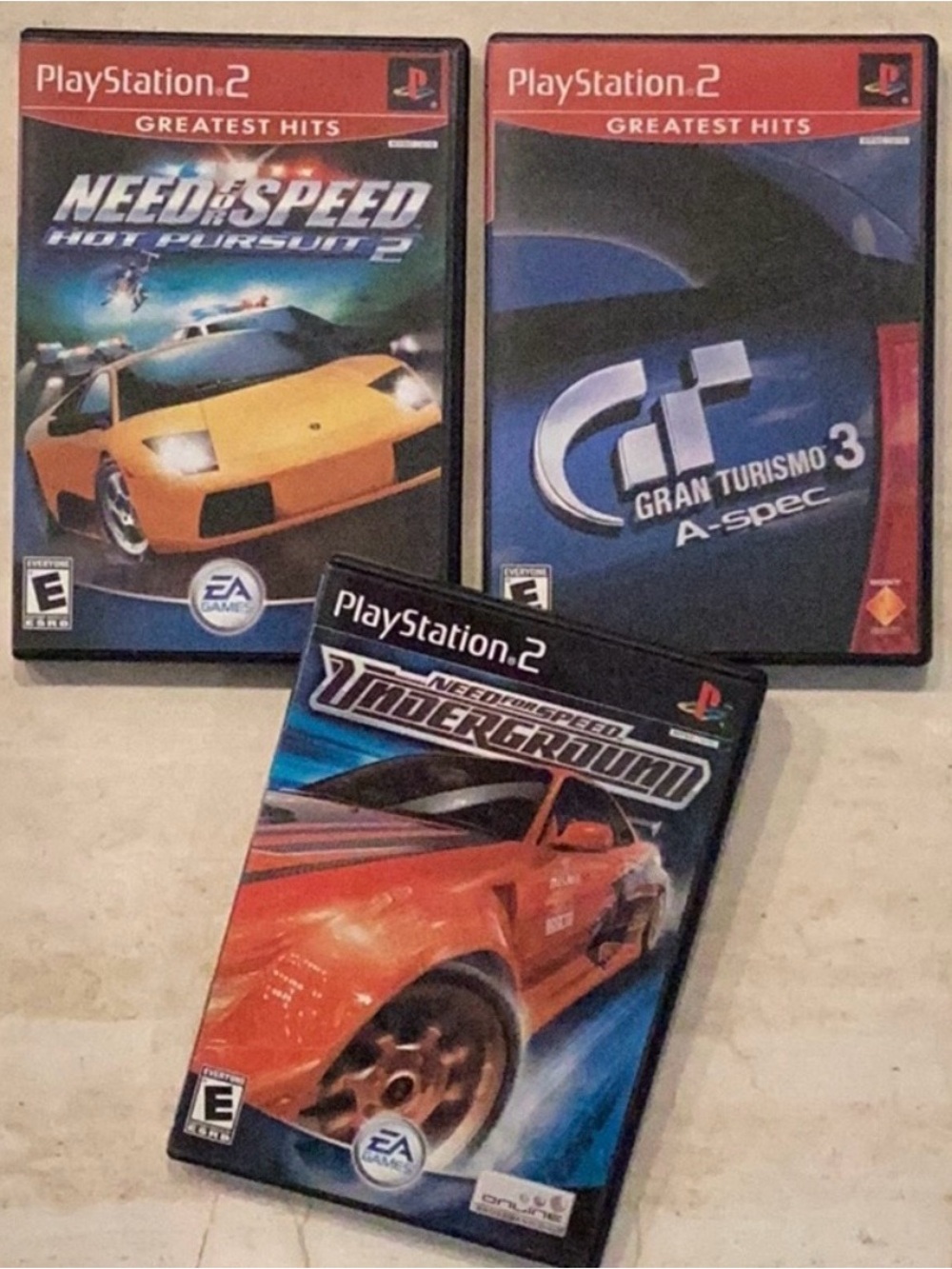 Need For Speed Underground PlayStation 2 Game Hot Pursuit 2 Gran Turismo 3 PS2